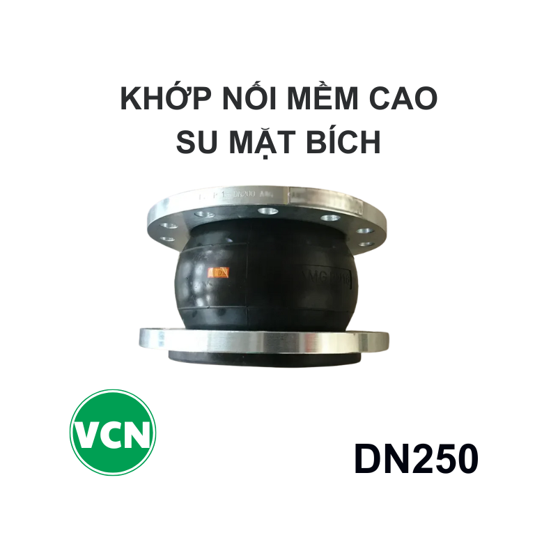 Khớp nối mềm cao su DN250 mặt bích