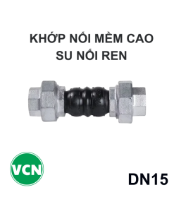 Khớp nối mềm cao su DN15 nối Ren