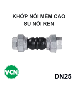 Khớp nối mềm cao su DN25 nối Ren