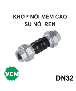 Khớp nối mềm cao su DN32 nối Ren
