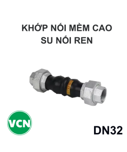 Khớp nối mềm cao su DN32 nối Ren