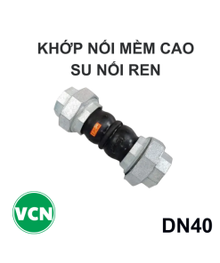 Khớp nối mềm cao su DN40 nối Ren