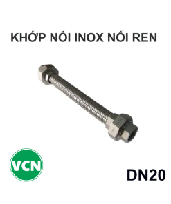 Khớp nối mềm inox DN20 nối ren