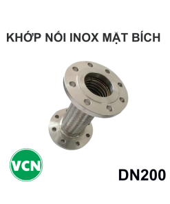 Khớp nối mềm inox DN200 mặt bích