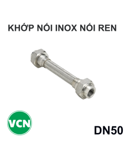 Khớp nối mềm inox DN50 nối ren