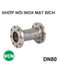 Khớp nối mềm inox DN80 mặt bích