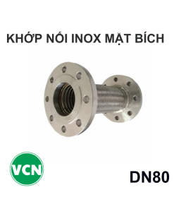 Khớp nối mềm inox DN80 mặt bích