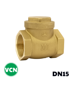 Van 1 chiều đồng lá lật DN15