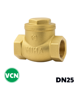 Van 1 chiều đồng lá lật DN25