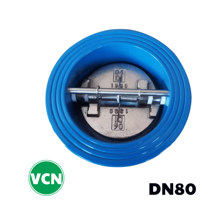 Van 1 chiều gang cánh bướm DN80