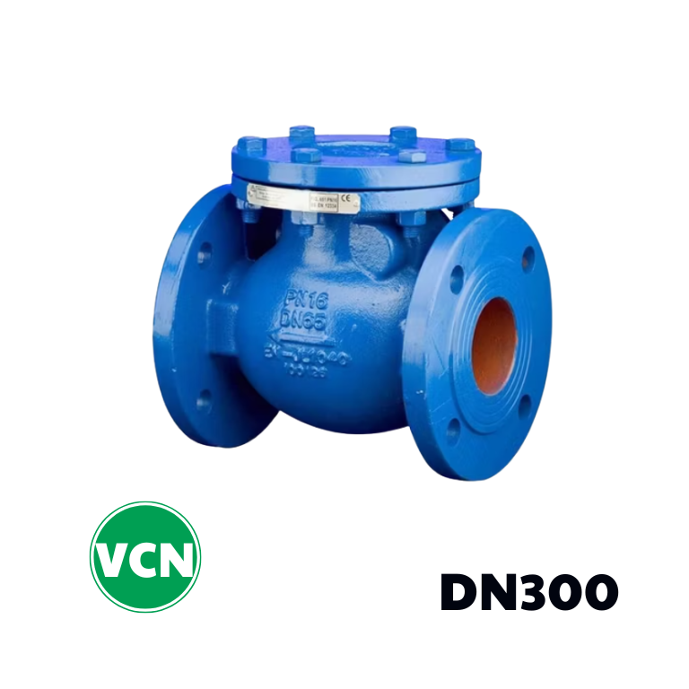 Van 1 chiều gang lá lật DN300