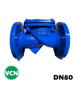 Van 1 chiều gang lá lật DN80