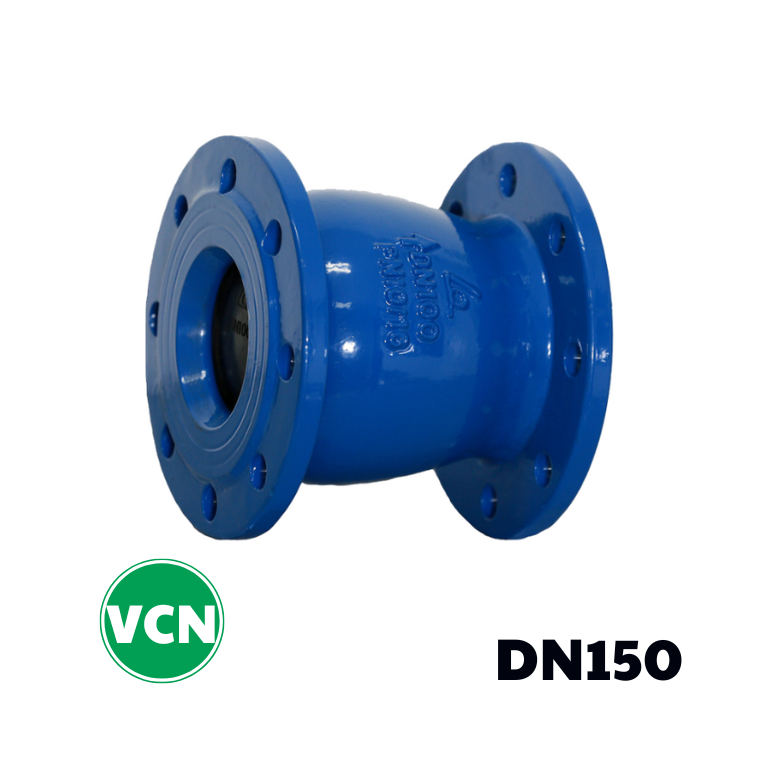 Van 1 chiều gang lò xo DN150