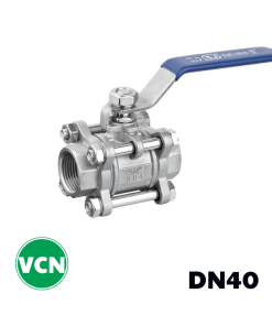 Van bi 3 mảnh inox tay gạt DN40