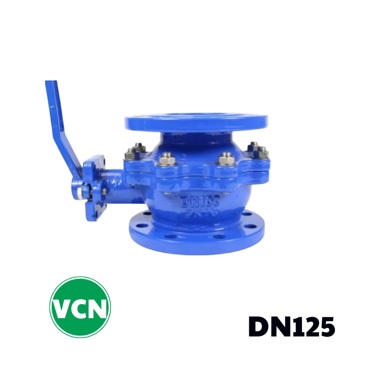 Van bi gang mặt bích DN125
