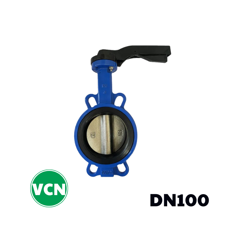 Van bướm gang tay gạt DN100