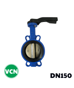 Van bướm gang tay gạt DN150