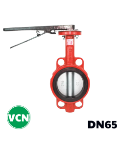 Van bướm gang tay gạt DN65