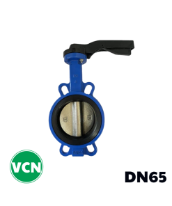 Van bướm gang tay gạt DN65