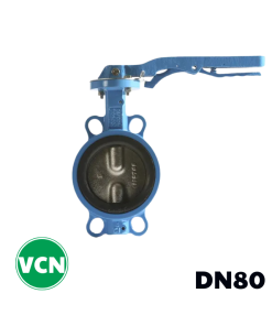 Van bướm gang tay gạt DN80