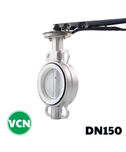 Van bướm inox tay gạt DN150