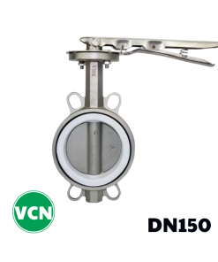 Van bướm inox tay gạt DN150