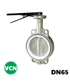 Van bướm inox tay gạt DN65