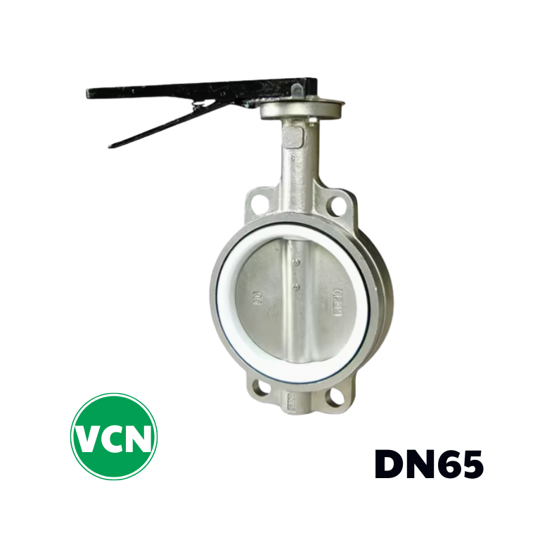 Van bướm inox tay gạt DN65