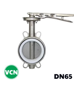 Van bướm inox tay gạt DN65