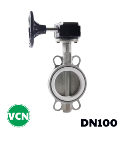 Van bướm inox tay quay DN100