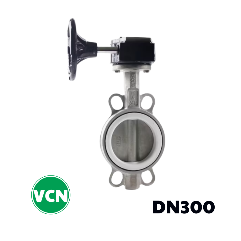 Van bướm inox tay quay DN300
