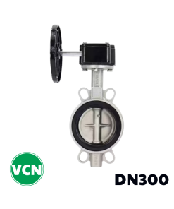Van bướm inox tay quay DN300