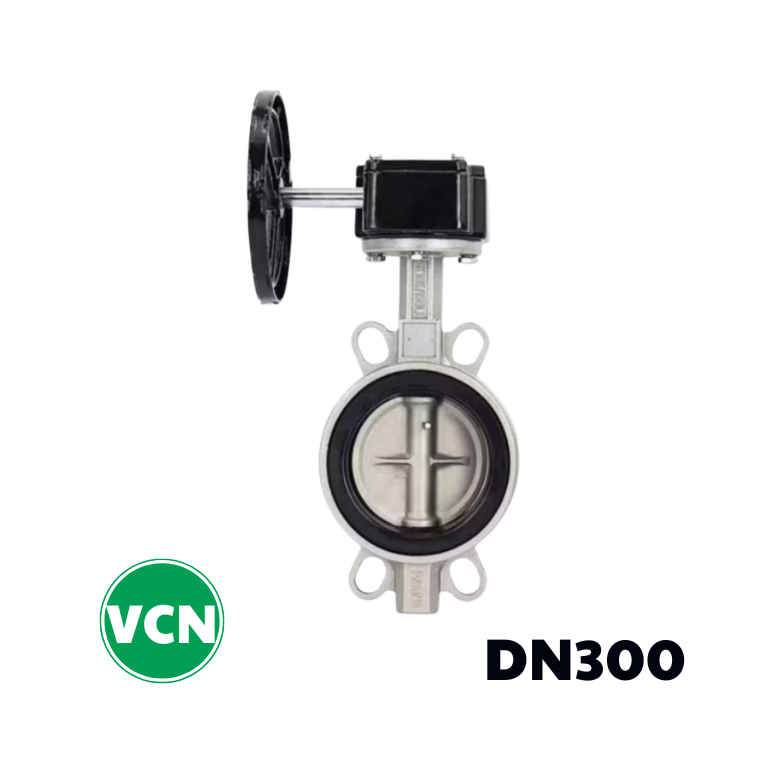 Van bướm inox tay quay DN300