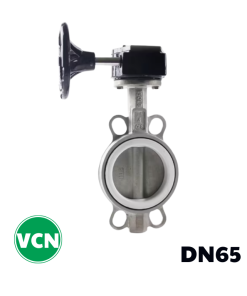 Van bướm inox tay quay DN65