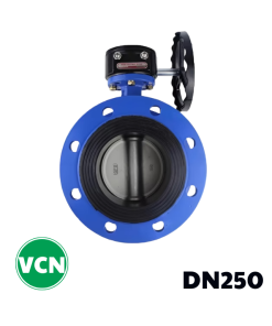 Van bướm mặt bích tay quay DN250