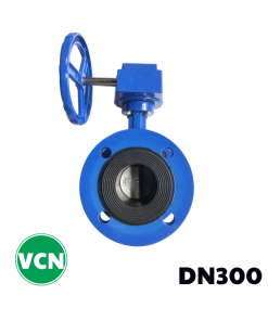 Van bướm mặt bích tay quay DN300