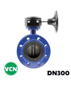 Van bướm mặt bích tay quay DN300