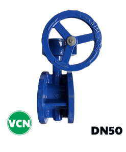 Van bướm mặt bích tay quay DN50