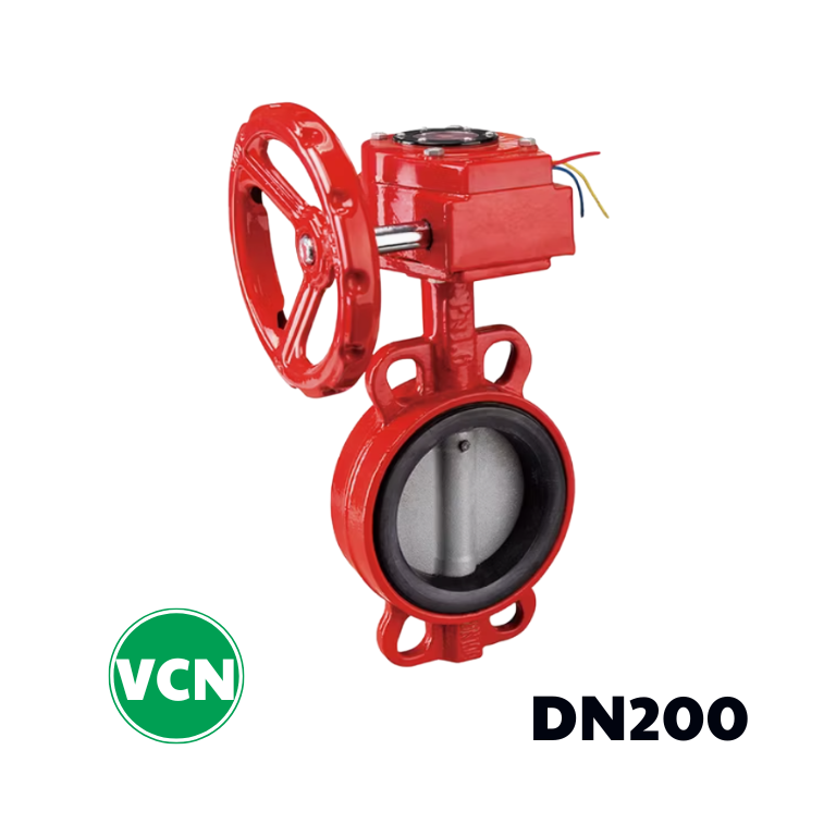 Van bướm tín hiệu điện DN200