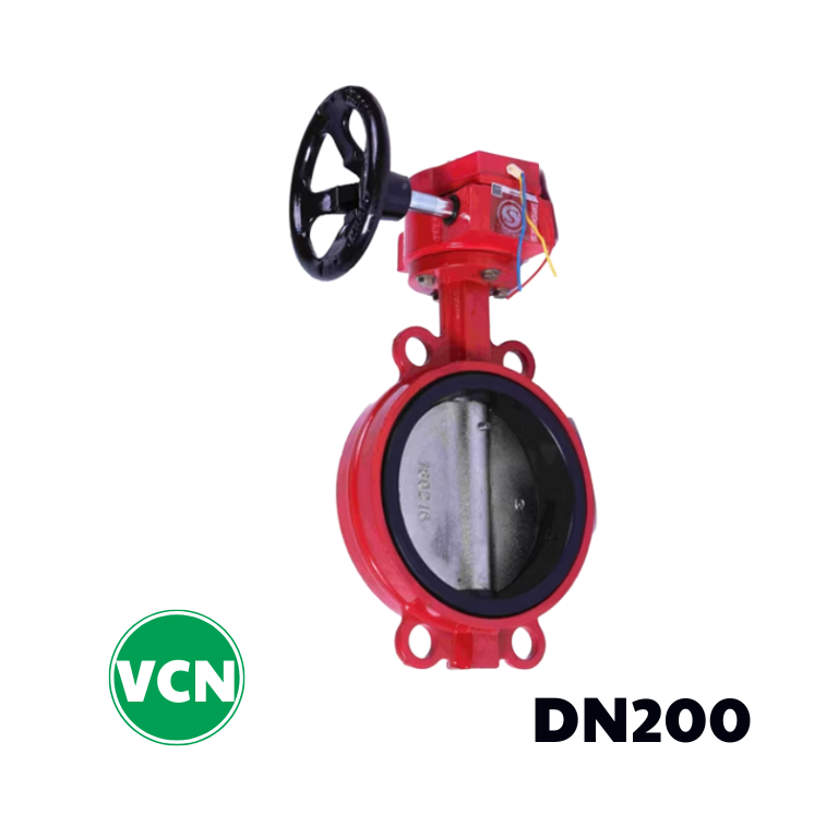 Van bướm tín hiệu điện DN200