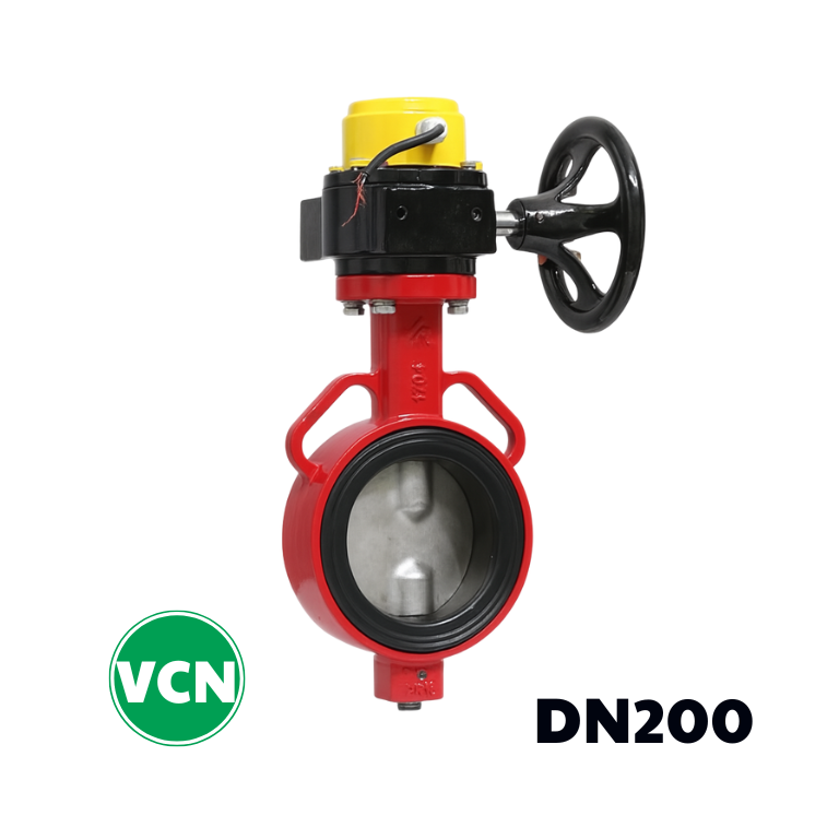 Van bướm tín hiệu điện DN200