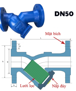 Y lọc gang DN50