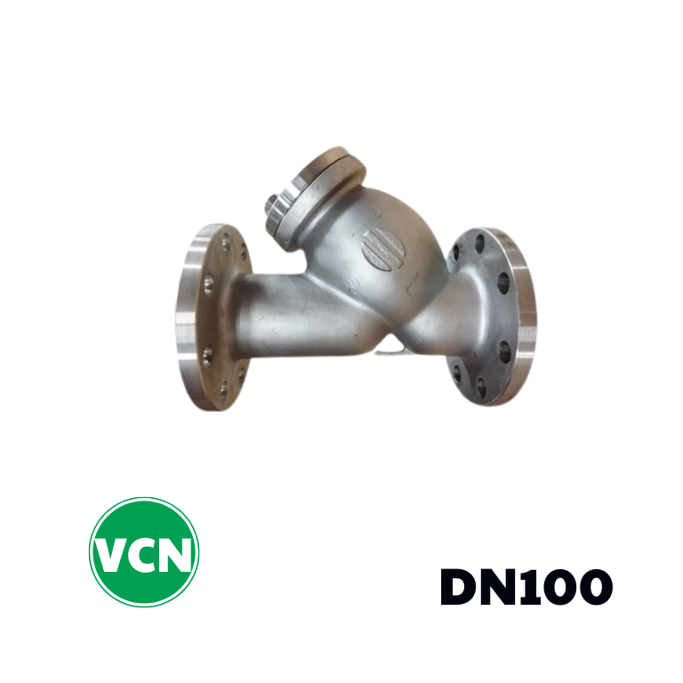 Y lọc inox nối bích DN100