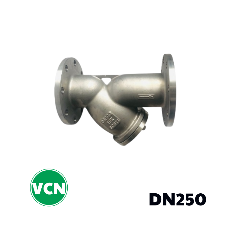 Y lọc inox nối bích DN250