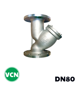 Y lọc inox nối bích DN80