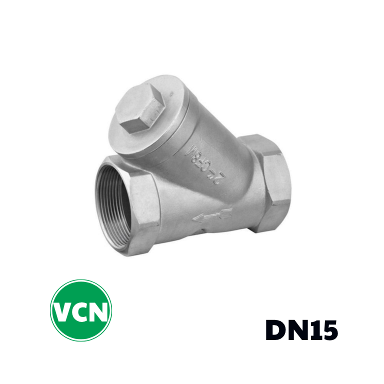 Y lọc inox nối ren DN15