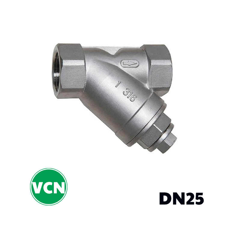Y lọc inox nối ren DN25