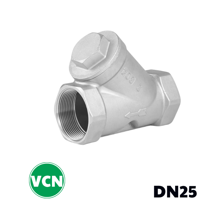 Y lọc inox nối ren DN25