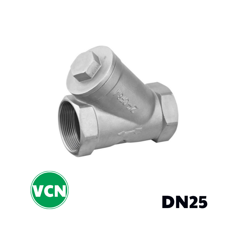 Y lọc inox nối ren DN25