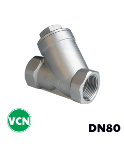 Y lọc inox nối ren DN80